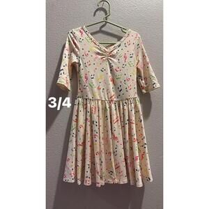 Girls' Dotdotsmile twirl dress 3/4 NEW